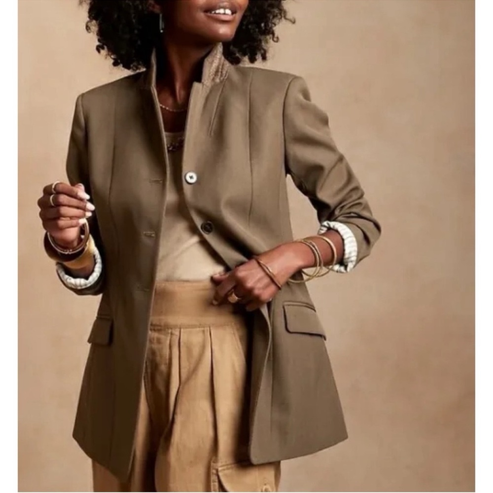 Banana Republic 2022 Structured Wool Riding Jacket